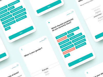Healthcare Mobile App UX android app application design form healthcare mobile onboarding ui ux