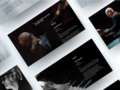 Website about Ludovico Einaudi Art clean dark design desktop flat landing ui ux web website