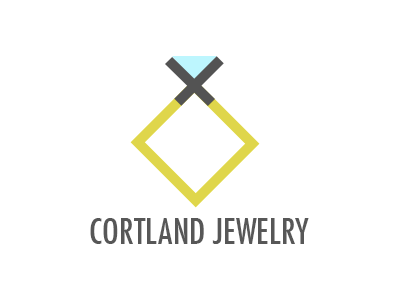 Cortland Jewelry branding design logo simplistic