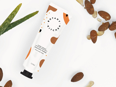Botany Kitchen mock up cosmetics pattern packaging design