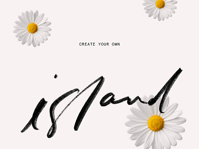 Hand-written Social Content content creation floral lettering procreate typography