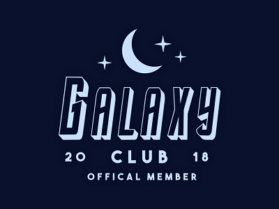Galaxy Club branding club design galaxy logo design official out of this world outer space school club stars