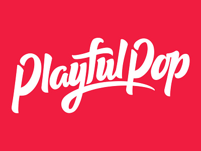Playful Pop Logo handlettering