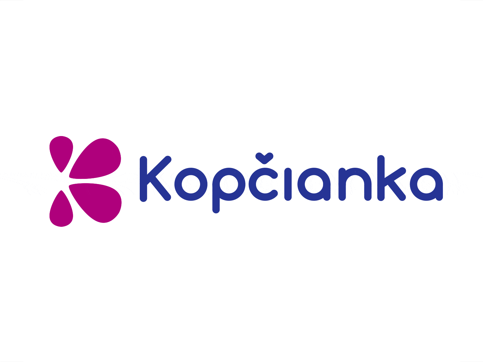 Kopcianka logo animation animation branding flat floral flower illustration leaf letter logo nature vector