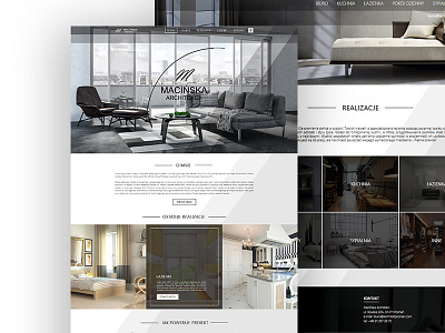 Website for Architect by Aleksandra Mikula on Dribbble