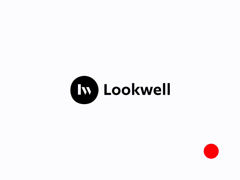 Lookwell | Branding & Logo blackwhite branding design gif icon identity illustration initials logo mark modern type