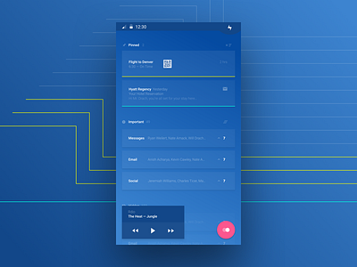 Notifications App android interactions interface mobile notifications sketch ui ux