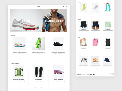 Running Gear Review Website - Product branding design ecommerce flat minimal nike nike running running shop ui web website