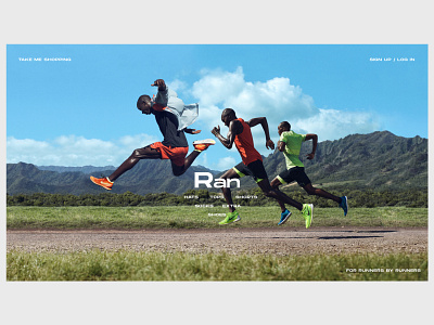 Running Gear/Shoes Review Website - Homepage branding design ecommerce illustration minimal nike nike running shop web website