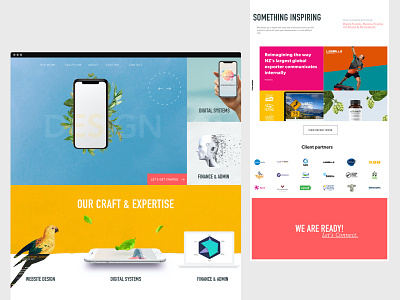 Colourful Design Agency Website - Full Page