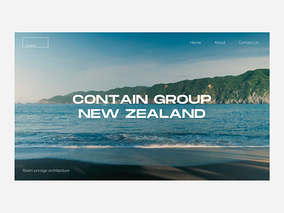 Contain Group New Zealand - Architecture Website architect architecture branding creative design icon typography ui ux web website