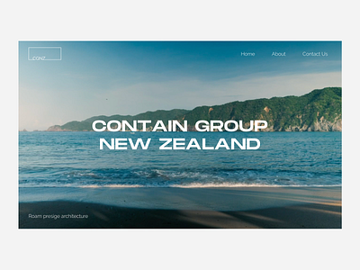 Contain Group New Zealand - Architecture Website