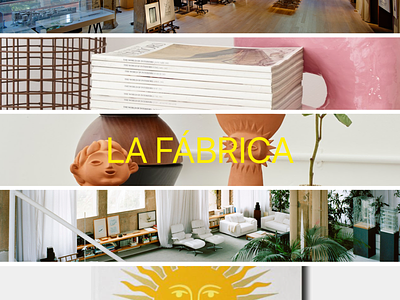La Fábrica Homeware Gallery architecture branding creative design home homepage illustration interior landingpage logo ui ux vector web website