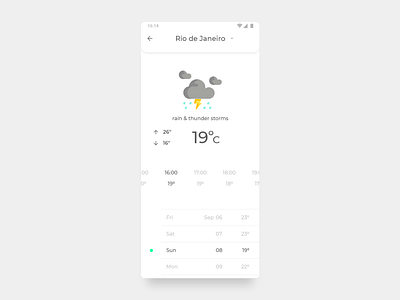 #037 DailyUI - Weather