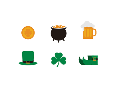 St. Patrick day icon beer icon coin coin icon gold icon icon design icon set iconography icons lucky lucky day patrick day pot of gold saint patricks day
