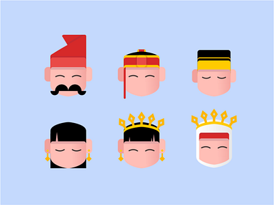 Bugis icon bugis culture design face icon icon design icon set iconography icons makassar style traditional