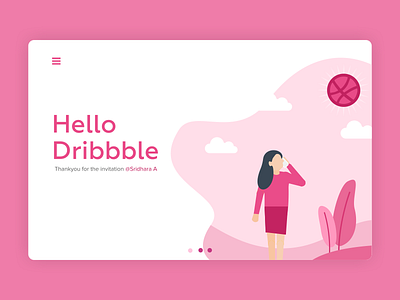 Hello Dribbble, Aan Kurniawan! character creative debut direction dribbble first hello illustration invites shot