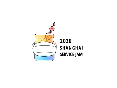 2020 Shanghai Service Jam branding illustration logo vector