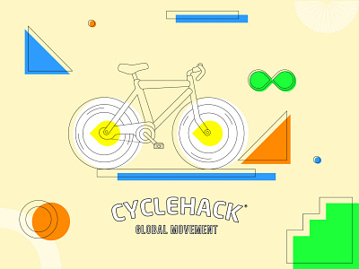 CycleHack 2011 branding design graphic illustration