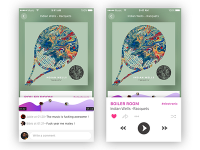 Player Version app music player social ui