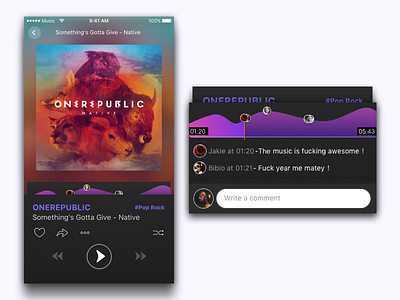 Player Version 2 app music player social ui