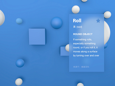 Roll 2 3d cinema4d classic design interface modern render ui