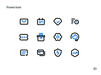 Finance Icons 03 finance icons line ui