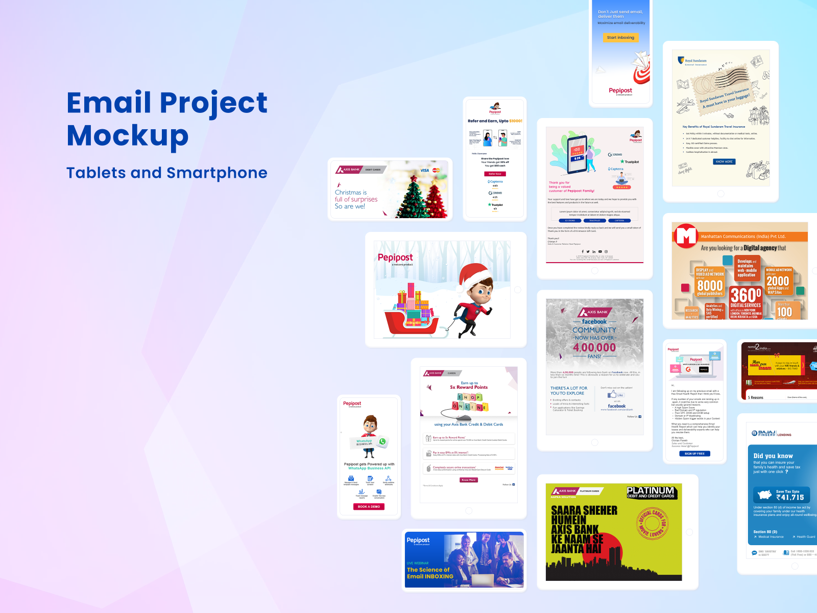 Emailer Mockup Screens by Vaishali Chavan on Dribbble