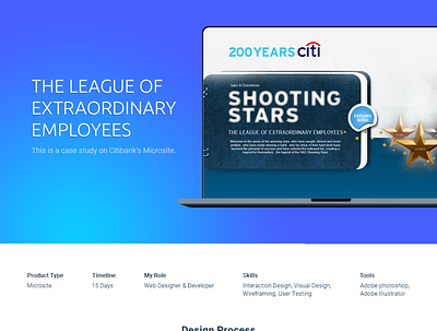 Citi Bank Microsite Case Study adobe photoshop cc branding ui interface