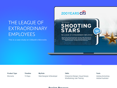 Citi Bank Microsite Case Study