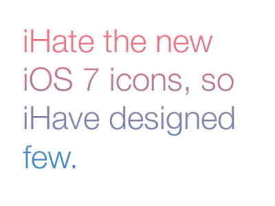 IHate the new IOS 7 Icons