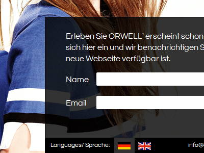 ORWELL - Fashion store black css3 jquery landing page