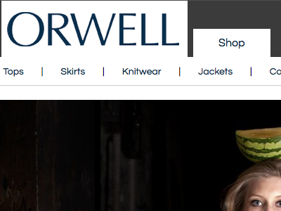 ORWELL is getting ready to go live black fashion magento online shop simplestic white