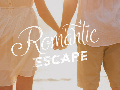 Romantic Escape lettering love typography