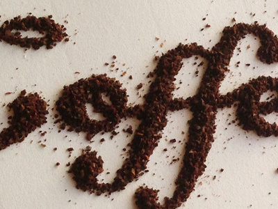 Coffee Type | Close-Up coffee food typography lettering typography