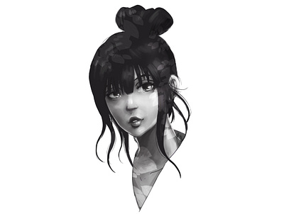 greyscale practice art artdesign character commission design digitalart digitalpainting drawing illustration illustrator