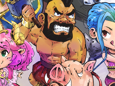 Hog Rider of COC / COR