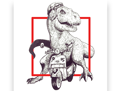 Vesparex art art book artdesign character design dinosaurus illustration illustrator ink inkart inkpen trex