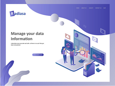 Template Flat Isometric Analyst Design background design banner character flat design home page icon illustrate illustration infografik internet marketing isometric landing page modern research strategy tecnology ui ux vector web design