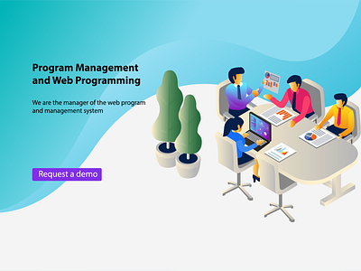Object And Software Management Programming2 Converted 01 01 01 analysis analytics business business card design character finance app flat design home page illustration isometric landing page management information system meetings modern programming teamwork tecnology ui vector web design
