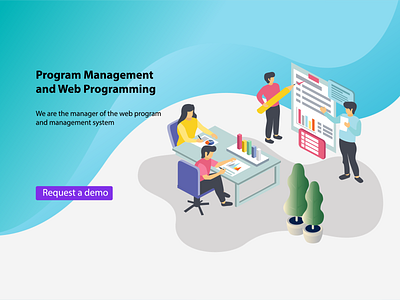 Object And Software Management Programming2 Converted 01 01 01 analysis banner business character flat design home page illustrate isometric landing page management app meetings modern programming settings page software company software development teamwork tecnology web design web development