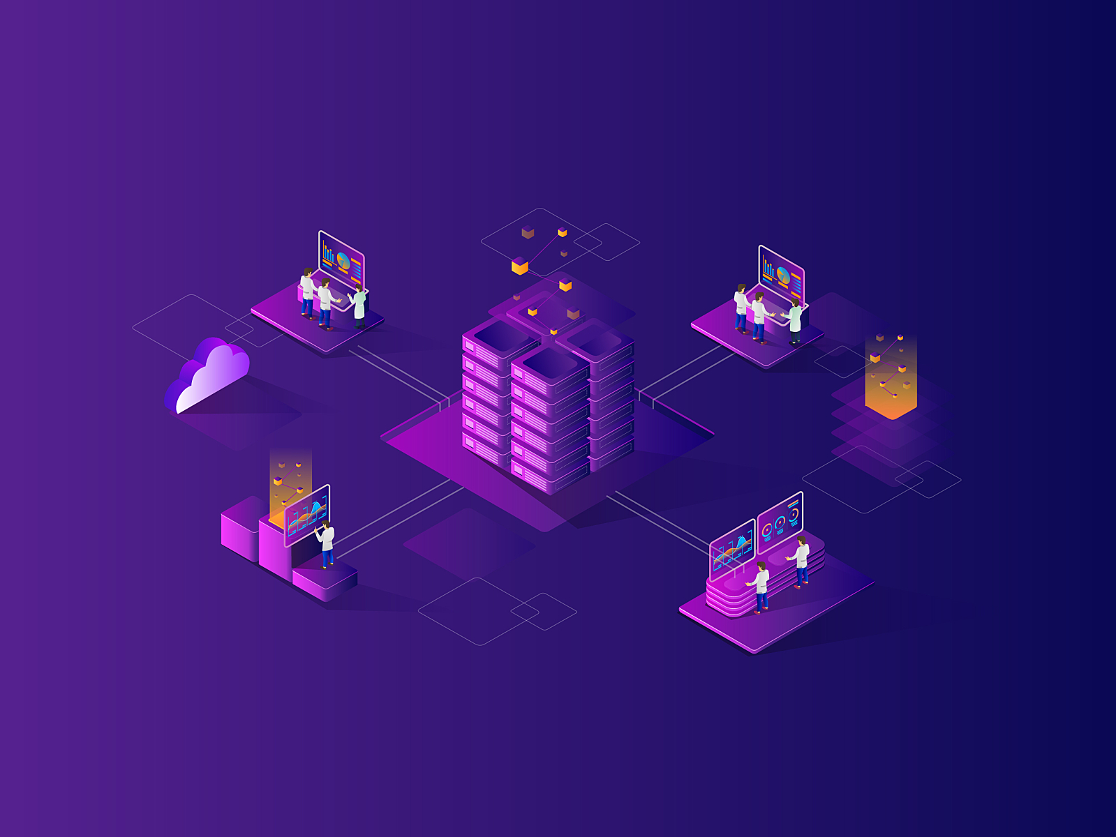 Smart City Server Isometric By Hasan As'ari On Dribbble