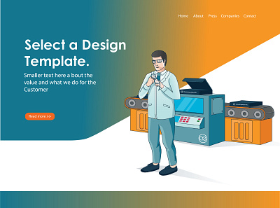 isometric illustration for landing page profesional 01 cartoon character cartoon illustration character eye catching flat design home page illustrate illustration isometric landing page modern tecnology web design