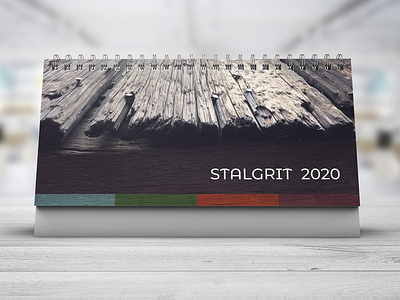 Calendar 2020 "STALGRIT" 2020 2021 belarus branding calendar deck desktop gomel nails photoshop typography ui ux гвозди дизайн календарь настольный печать полиграфия речица