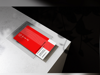 Business card for Lecon company