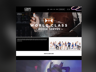 Grey Music Club music club web design