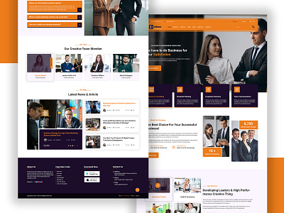 Corporate Business Web Template agency agency website business business agency corporate design landing page uiux web web design web template website