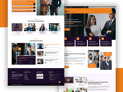 Corporate Business Web Template agency agency website business business agency corporate design landing page uiux web web design web template website