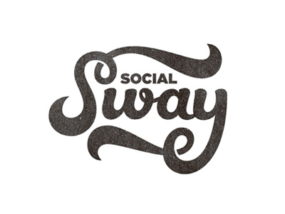 Social Sway custom handlettering lettering letters logo typography