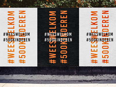 #weeswelkom #500kinderen branding design identity lettering poster poster design typography
